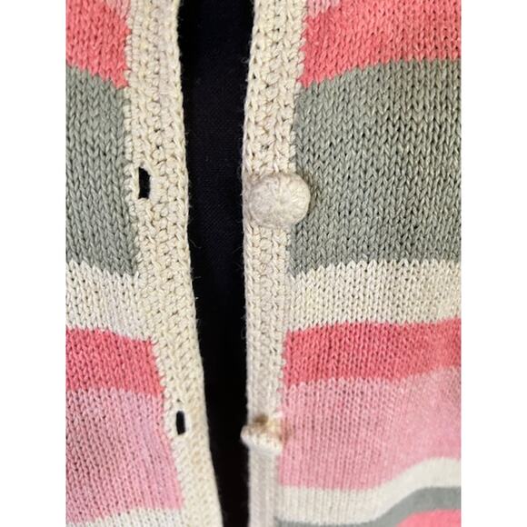 C.J. Banks by Christopher & Banks Striped Cardigan Sweater 1X  Linen Silk Blend - Picture 3 of 6